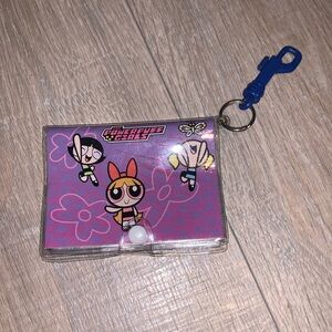 Powerpuff Girls Vintage Card Holder Photo Holder Keychain